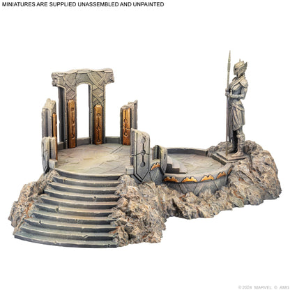 Atomic Mass Games Marvel: Crisis Protocol Asgardian Shrine Terrain Pack - Bring Asgard's Might to Your Tabletop Battles! Tabletop Superhero Game, Ages 14+, 2 Players, 90 Minute Playtime 2
