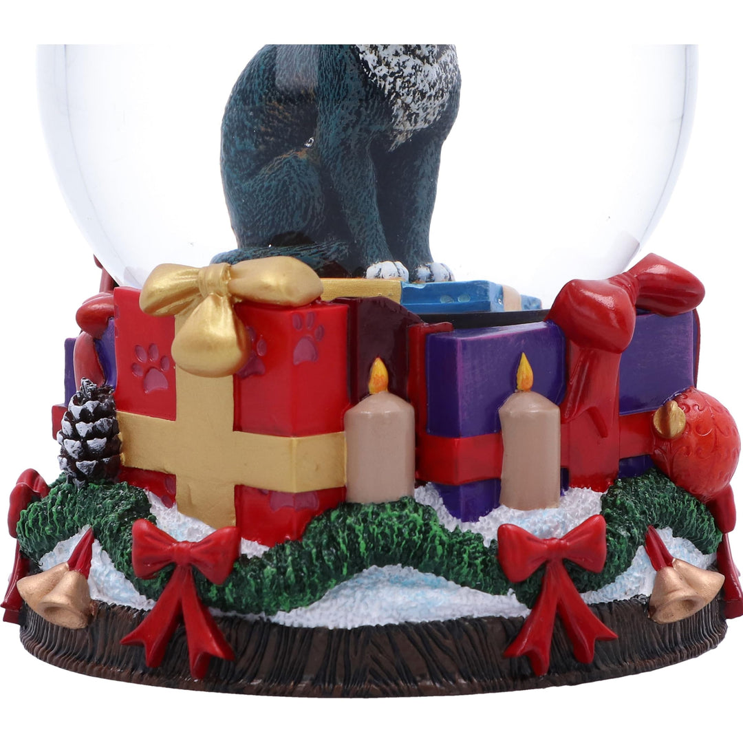Lisa Parker Krampuss Cat Snow Globe 13.5cm