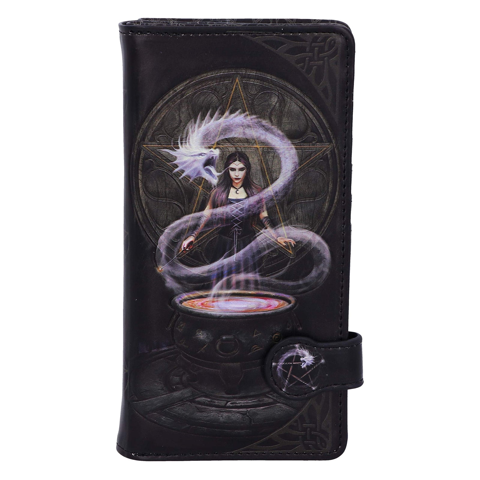 Anne Stokes The Summoning Witch and Dragon Embossed Purse 18.5cm 2