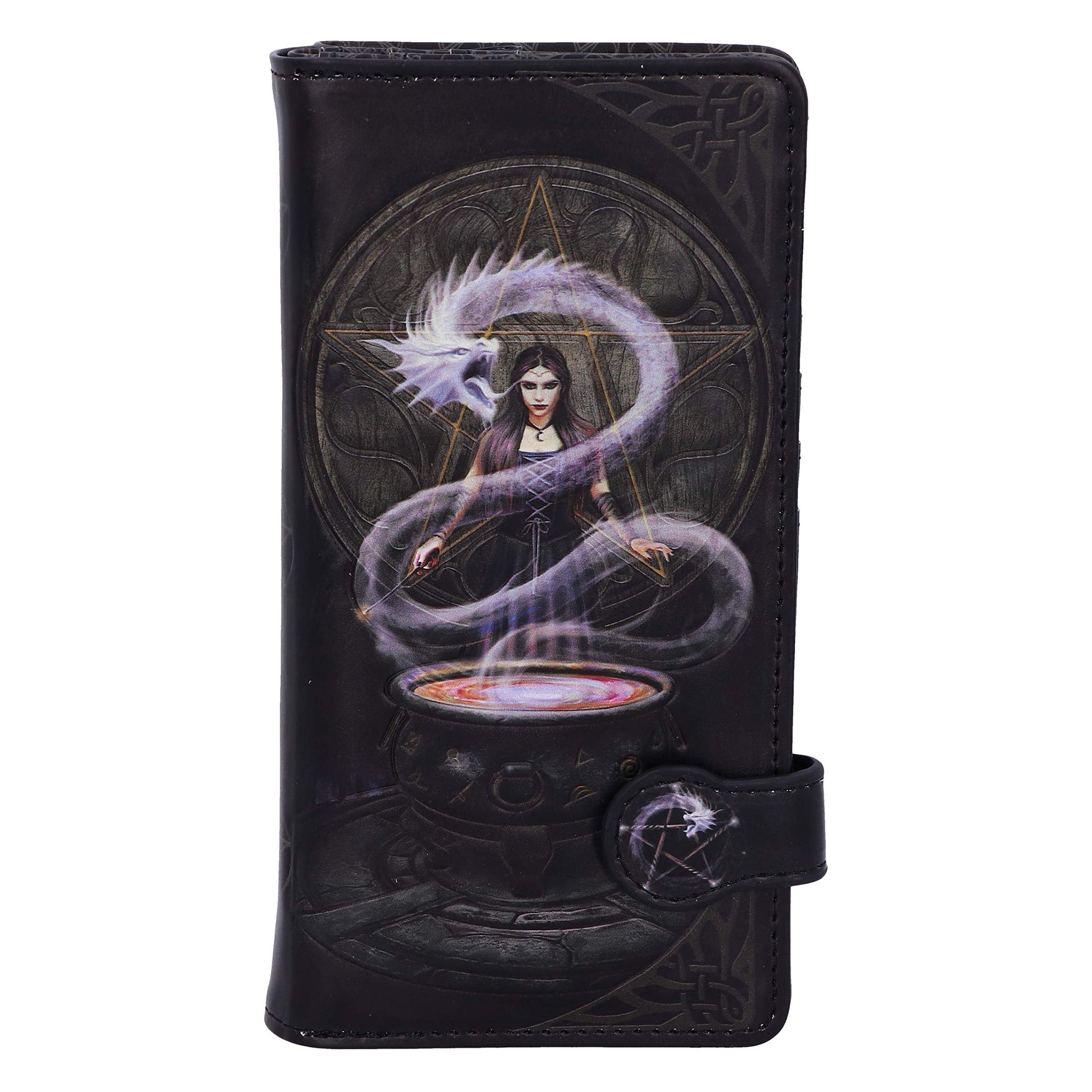 Anne Stokes The Summoning Witch and Dragon Embossed Purse 18.5cm 2