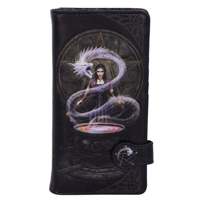 Anne Stokes The Summoning Witch and Dragon Embossed Purse 18.5cm 2