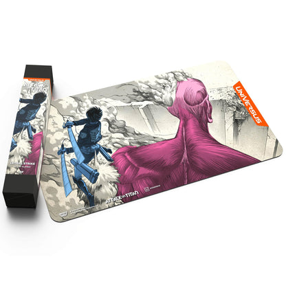 UniVersus: Attack on Titan: Origins of Power - Lethal Strike Playmat - 24 x 14 Neoprene Mat, Tabletop Card Game Accessory, UVS Games, Licensed 3