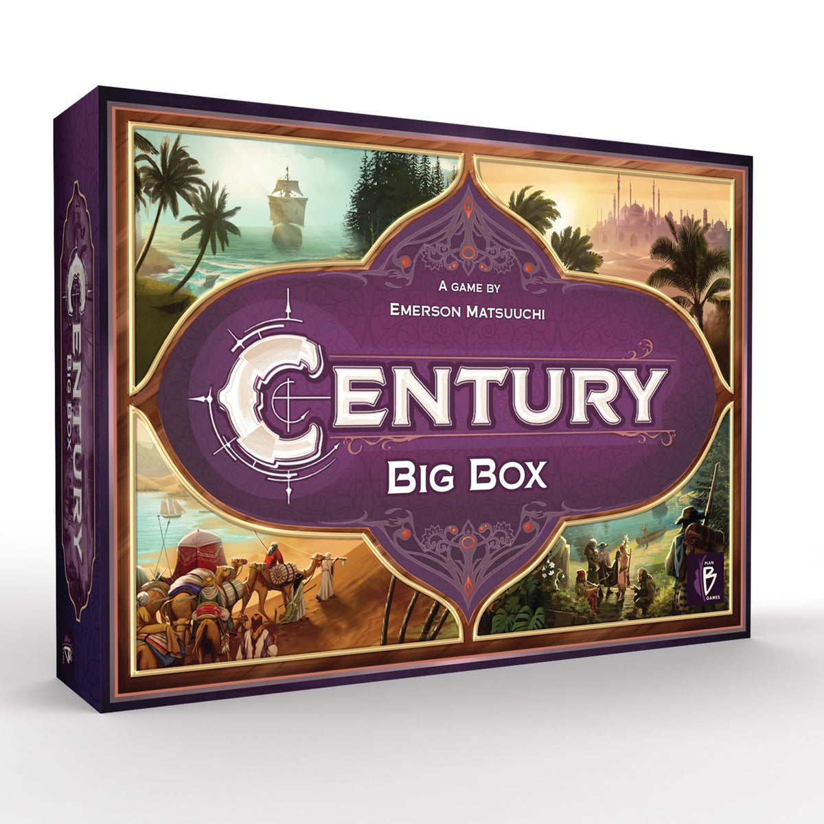 Century Big Box Board Game - Complete Trilogy Collection for Global Trading Adventures - Strategy Game for Kids and Adults, Ages 8+, 2-4 Players, 30-45 Min Playtime, Made by Plan B Games 1