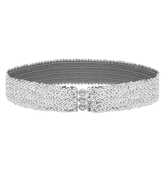 Silver Sequin Belt