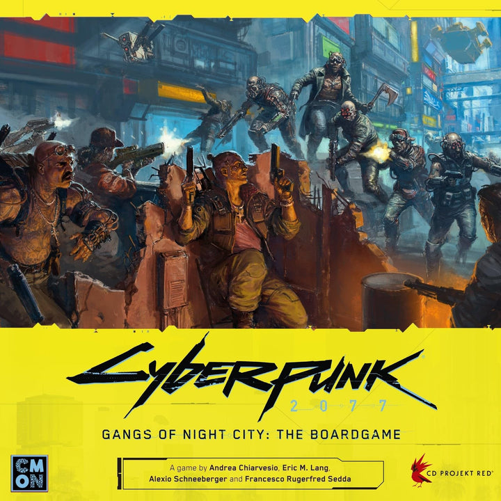 CMON Cyberpunk 2077: Gangs of Night City Board Game - Conquer Night City in This Immersive Sci-Fi Strategy Game! Adventure Game, Ages 14+, 1-4 Players, 90-120 Min Playtime, Made