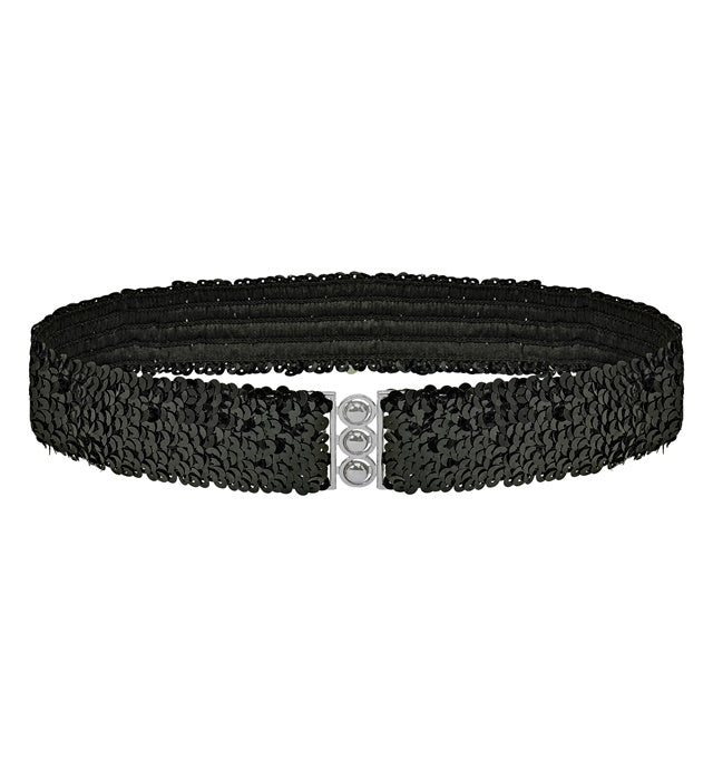 Black Sequin Belt