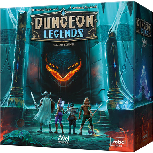 Dungeon Legends Board Game - Cooperative Card-Based Adventure in The Avel Universe! Immersive Fantasy Strategy Game for Kids & Adults, Ages 10+, 1-4 Players, 60-90 Min Playtime, Made by Rebel Studio 1