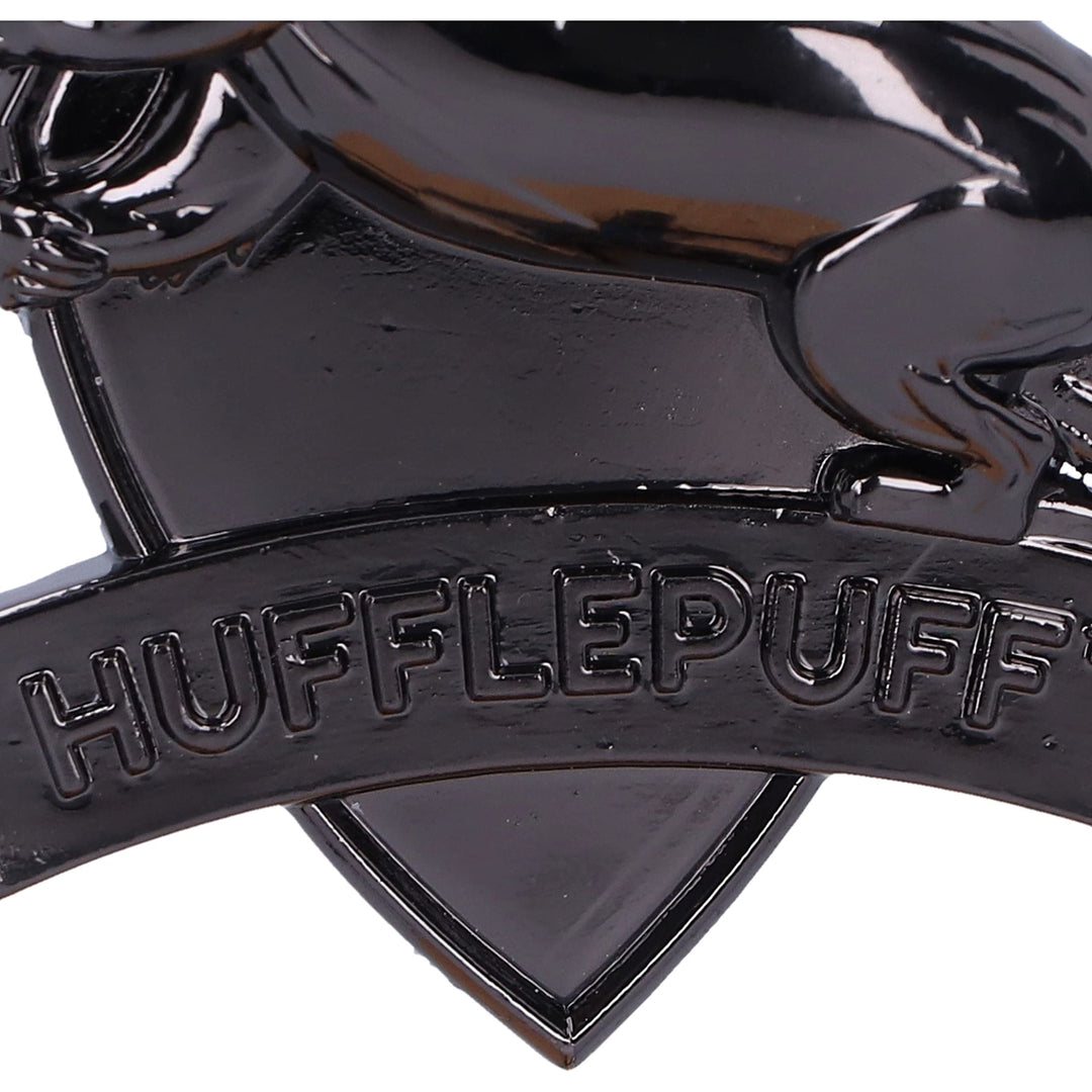 Harry Potter Hufflepuff Crest Silver Weighted Hanging Ornament 6cm