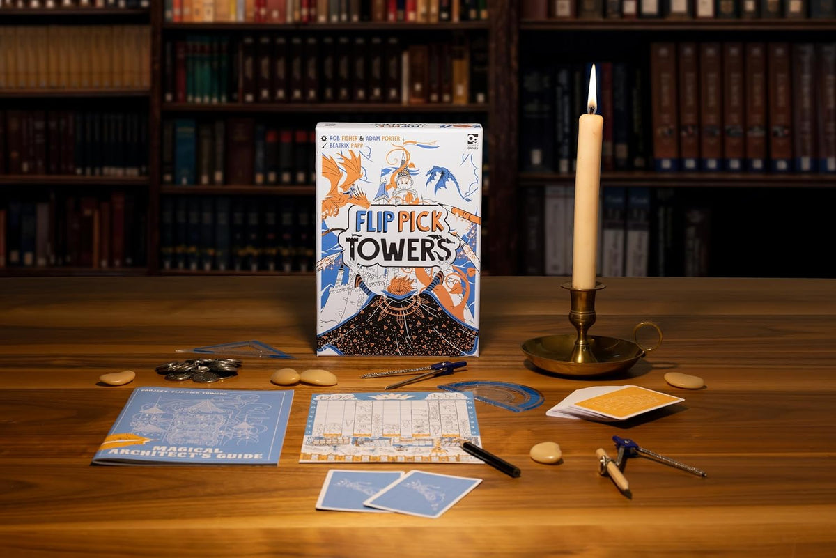 Flip Pick Towers Board Game