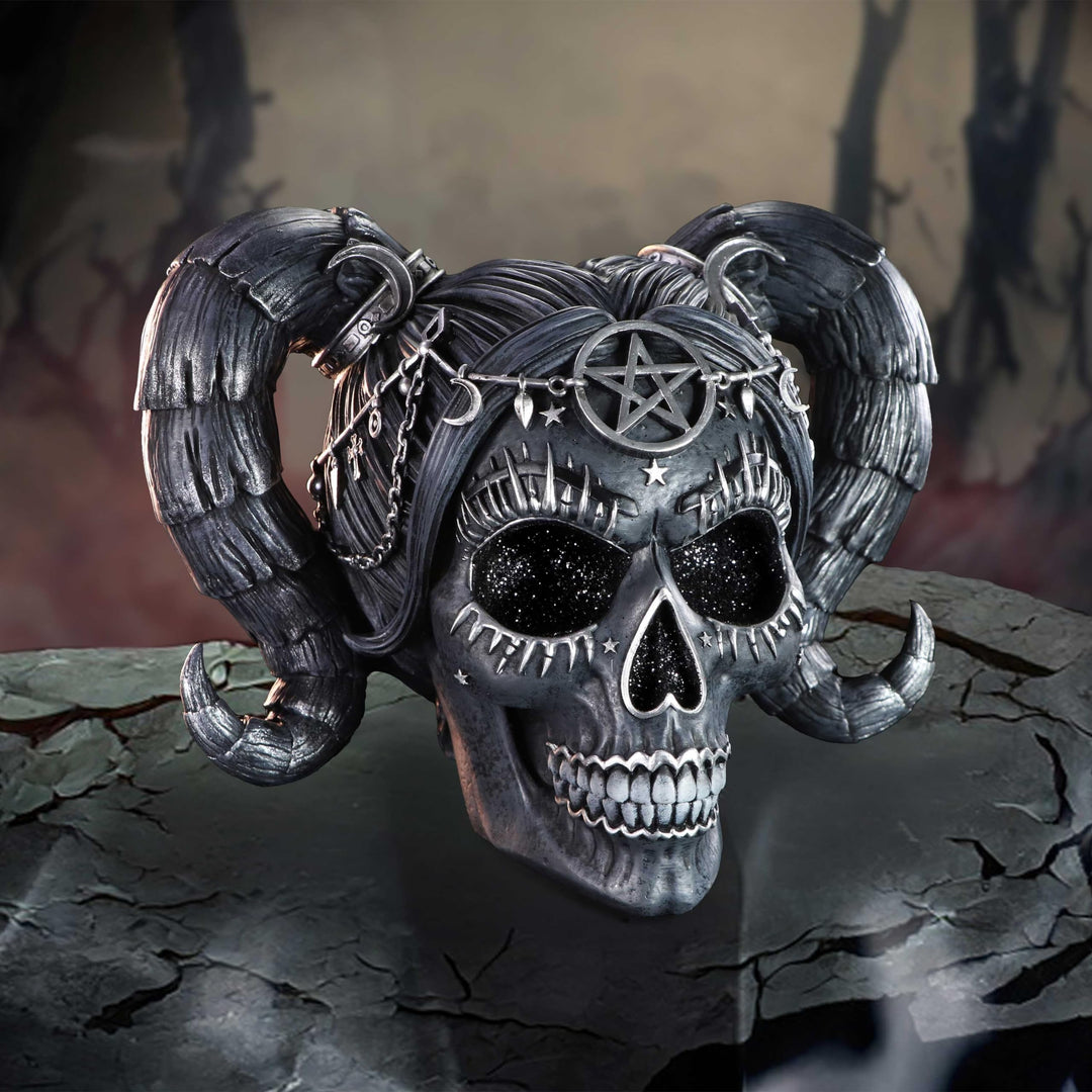 Drop Dead Gorgeous Solve and Coagula Baphomet Doll Skull 20.5cm