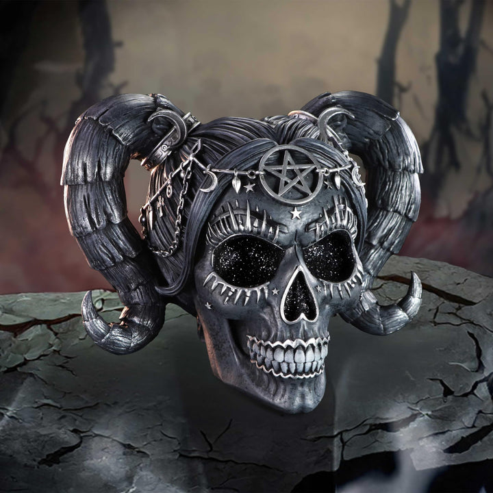 Drop Dead Gorgeous Solve and Coagula Baphomet Doll Skull 20.5cm