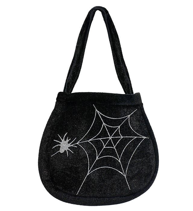 Spiderweb & Spider Handbag Velvet 
