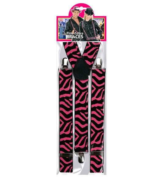 Pink Zebra Braces