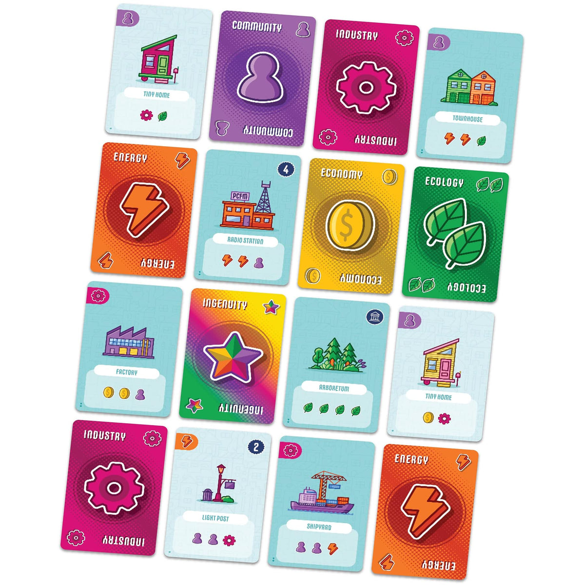 AEG & FlatOut Games | Point City - A City Building Card Game for The Whole Family | Easy to Learn | Quick to Play | Ages 10+ | 1-4 Players 6