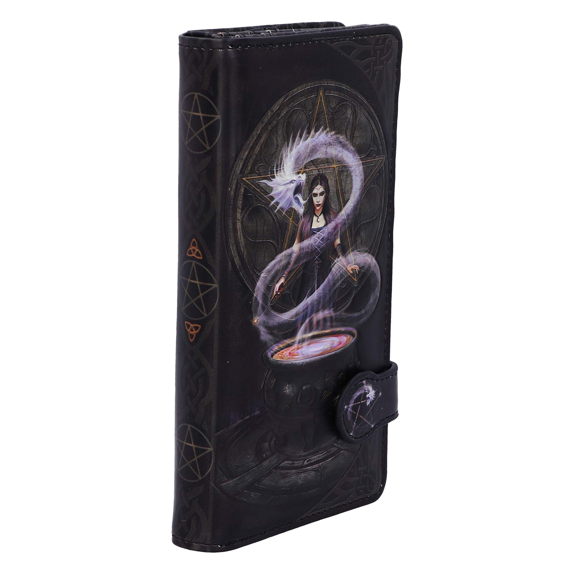 Anne Stokes The Summoning Witch and Dragon Embossed Purse 18.5cm 5