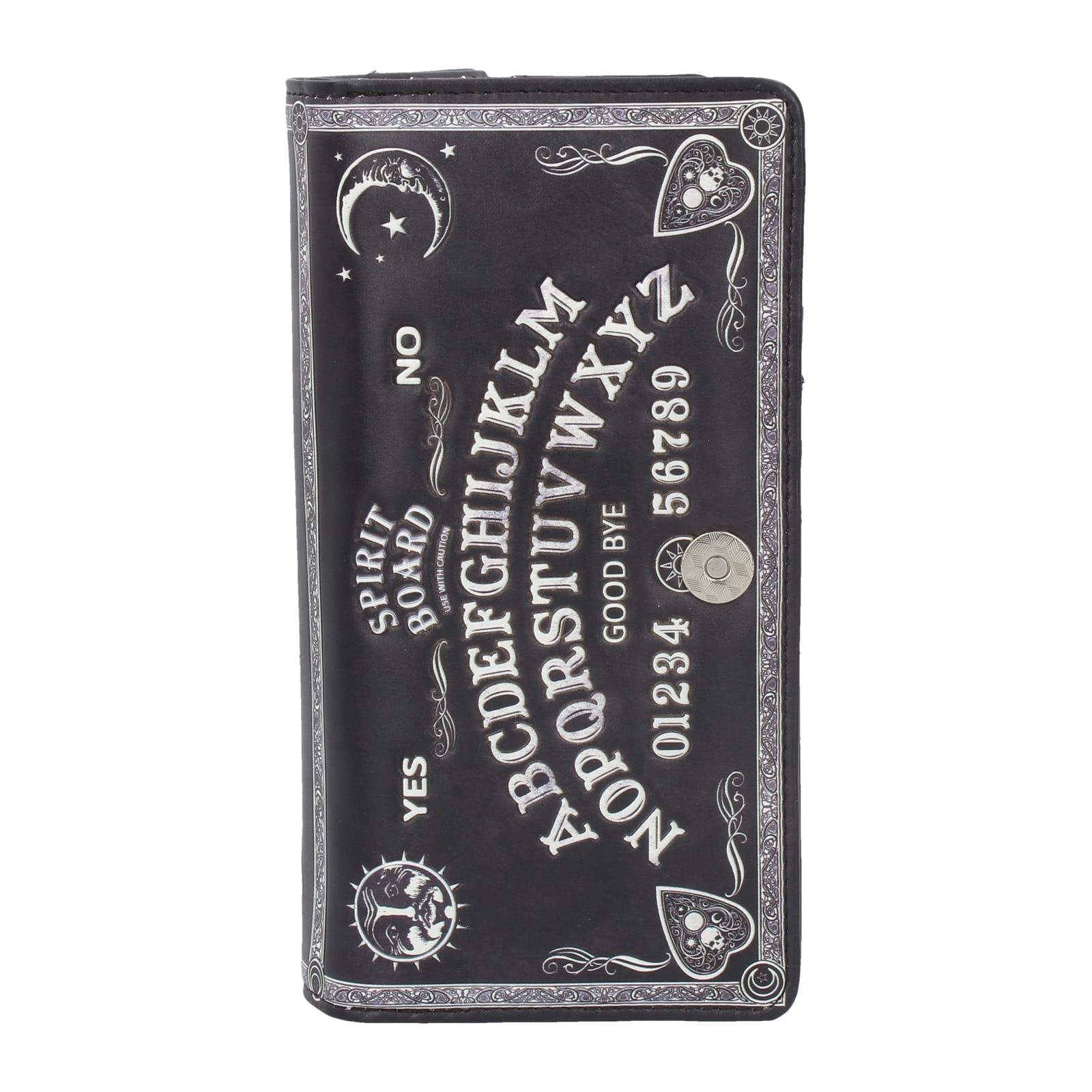 Spirit Board Embossed Purse Ouija Wallet Black 18.5cm Nemesis Now 2