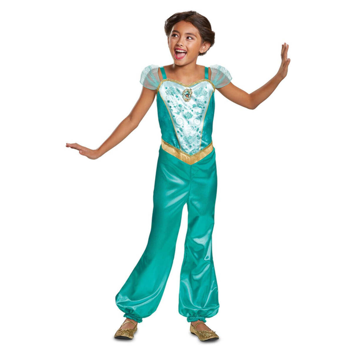 Disney Aladdin Jasmine Childs Classic Jumpsuit with Cameo 1