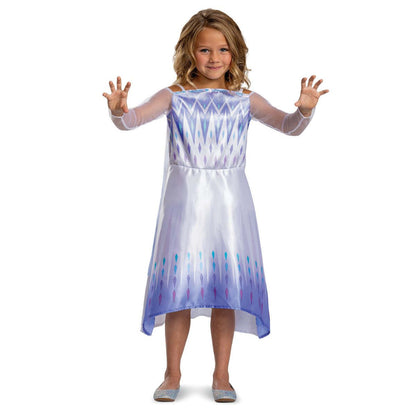Disney Elsa Snow Queen Costume Child Dress with Cape 1