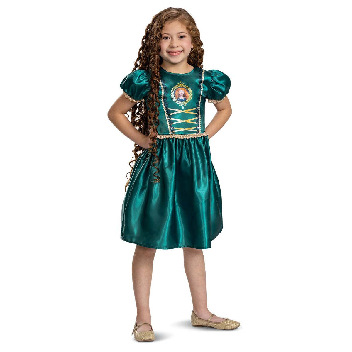 Disney Merida Costume Child Green Dress 1