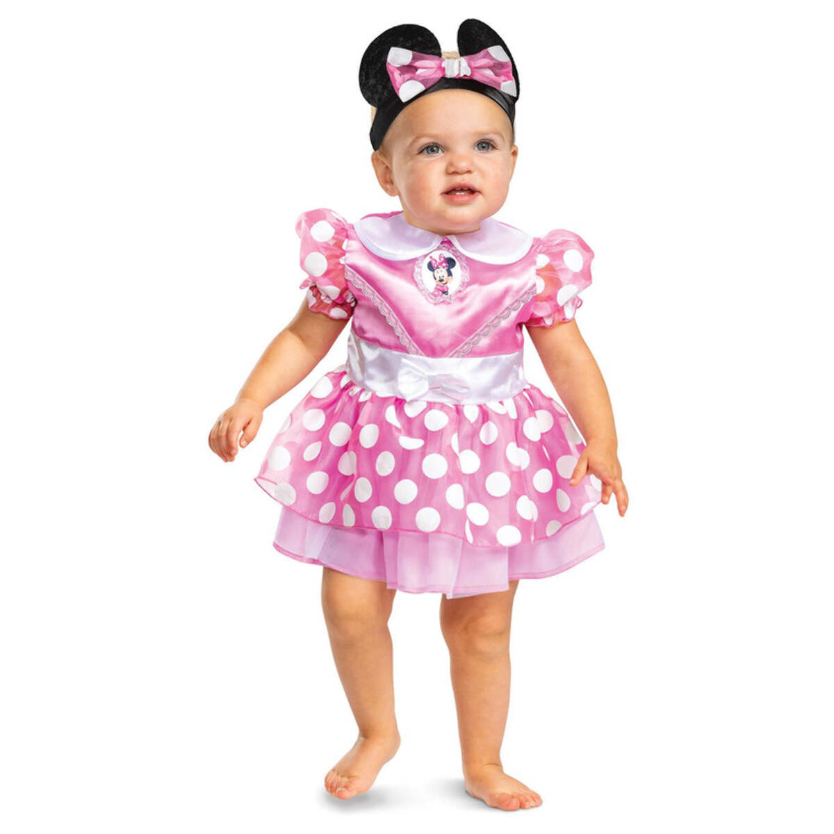Disney Minnie Mouse Classic Costume Child Pink Dress and Headband 1