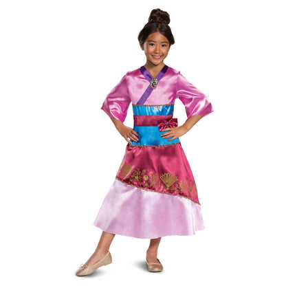 Disney Mulan Costume Child Pink Dress with Cameo 1