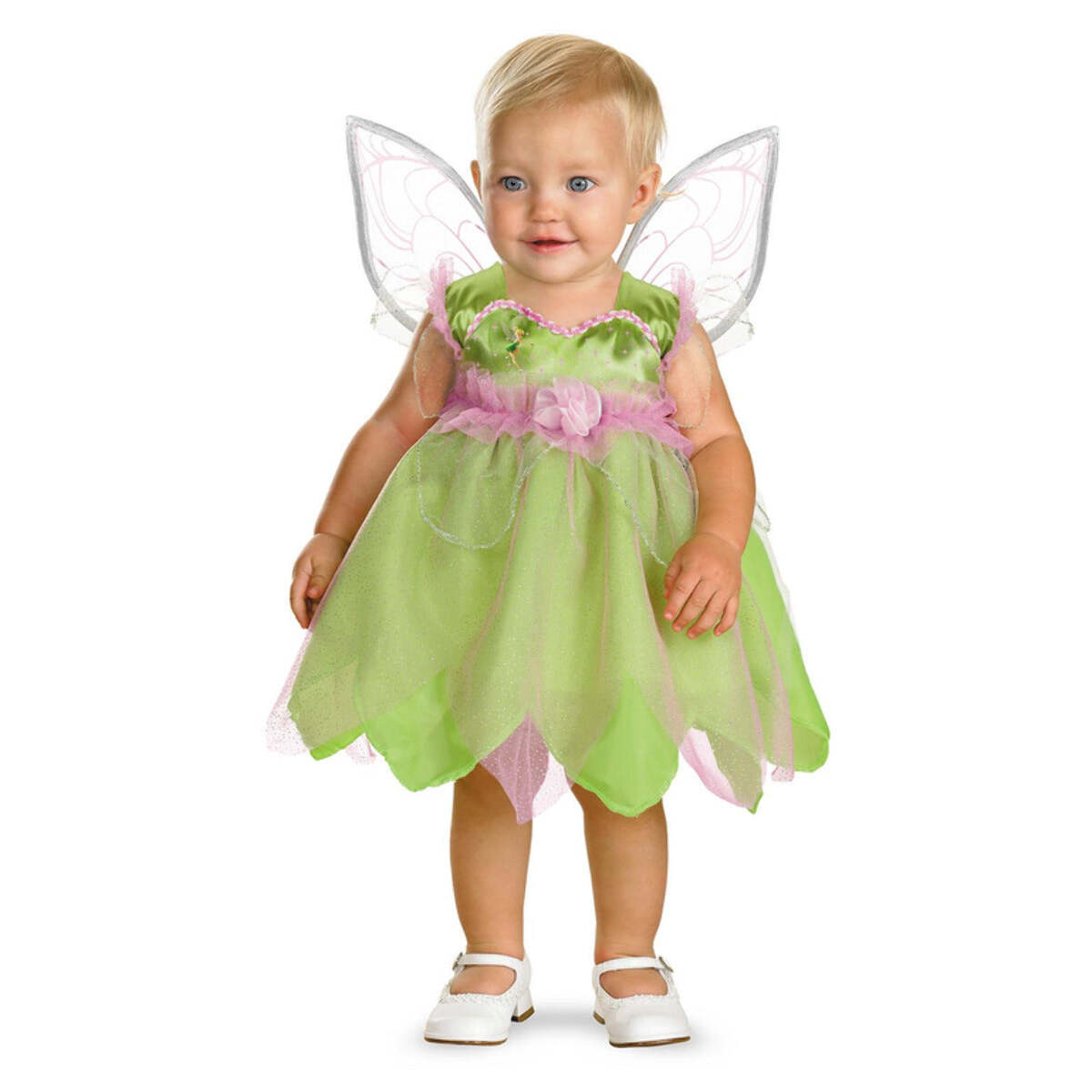 Tinker Bell Baby Dress Wings Fairy Peter Pan Costume 1