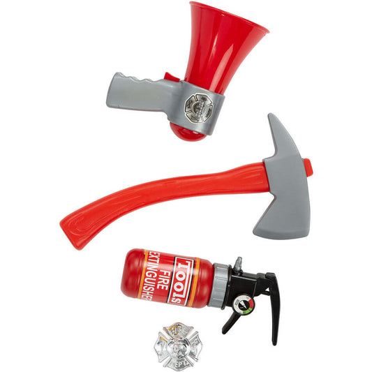 Fire Fighter Toy Kit Childs Extinguisher Badge Megaphone and Hammer 1