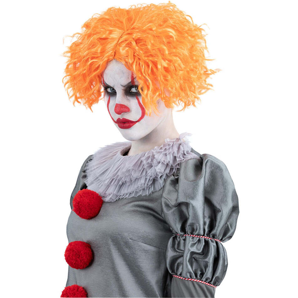 IT Chapter Two Wig Adult Orange Short and Wavy Horror Costume Hair 1