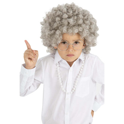 Kids Granny Perm Wig Child Costume Accessory 1