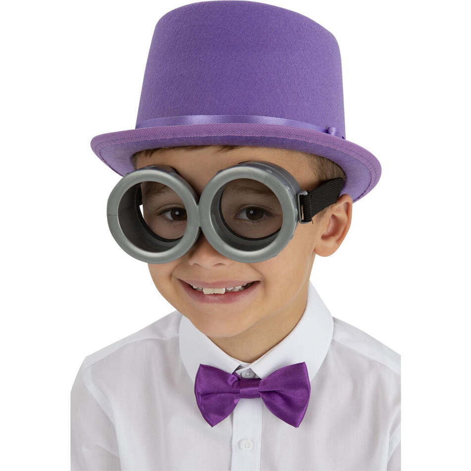 Grey Goggles with Clear Lens Kids Minion Costume Accessory 1