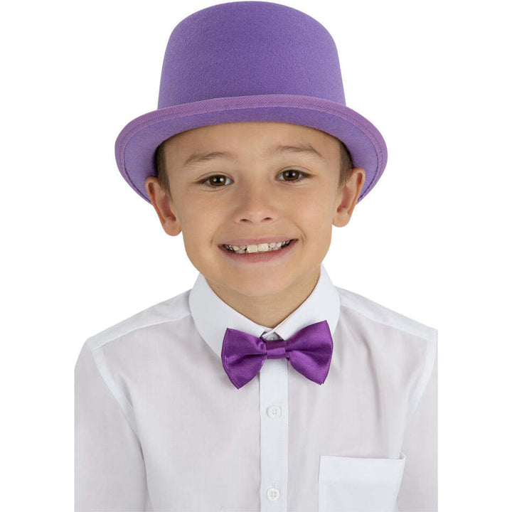 Kids Willy Wonka Purple Top Hat Costume Accessory 1