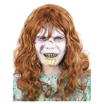 The Exorcist Regan Mask Latex with Attached Hair 1