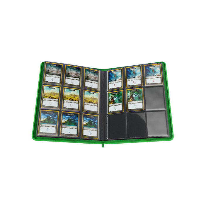 Zip-Up Album 18-Pocket Organize Standard and Japanese Size Collectible Cards Premium Card Game Protector Holds up to 360 Cards Ideal for Playset Collections