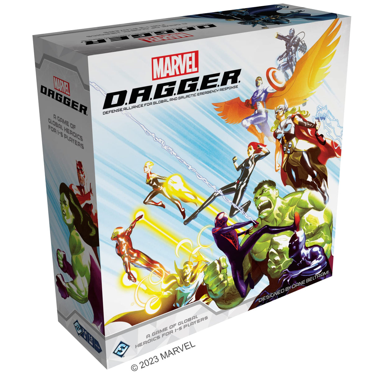 Marvel D.A.G.G.E.R. Board Game - Super Hero Strategy Game for Kids and Adults, Cooperative Board Game for Ages 12+, 1-5 Players, 3-4 Hour Playtime, Made by Fantasy Flight Games 1