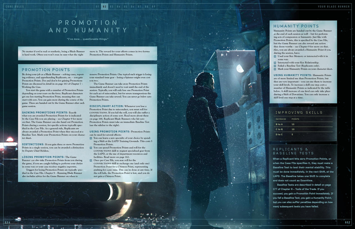 Free League Publishing Blade Runner Roleplaying Game Book for Fantasy Strategy Game, Adults, Family, Teens 16 Years and Up, SciFi RPG, Hardback 5