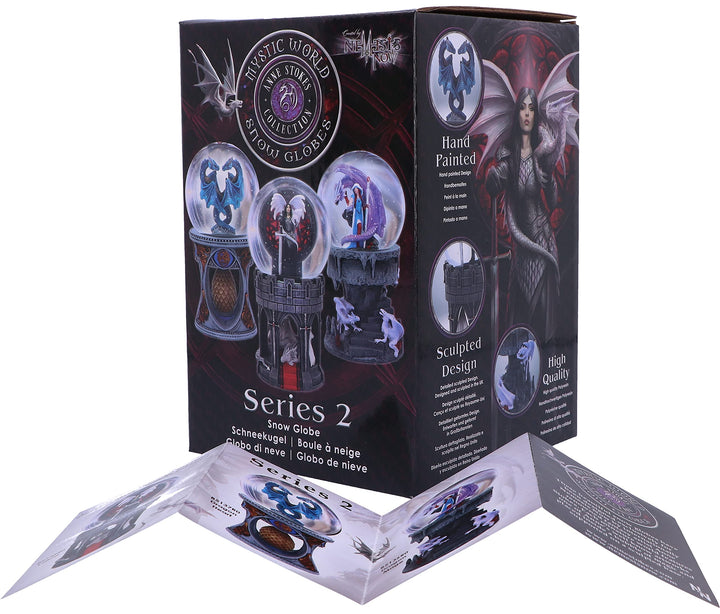 Anne Stokes Dragon Mage Snowglobe Shaker Snow Globe