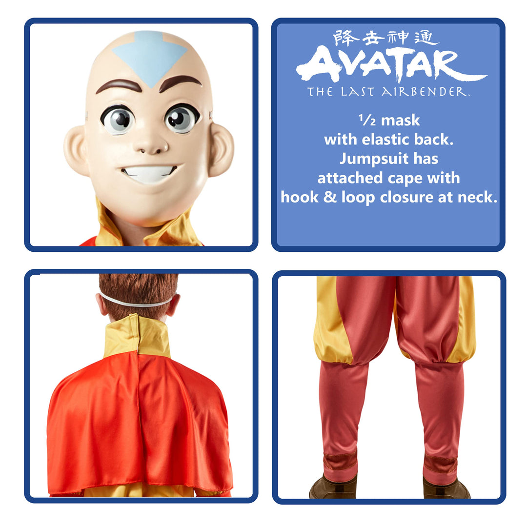 Avatar The Last Airbender Aang Costume for Boys