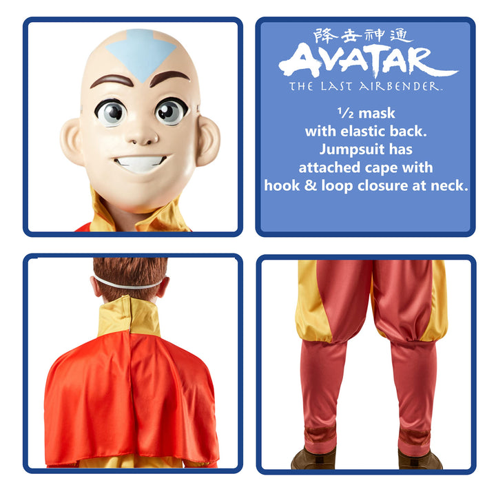 Avatar The Last Airbender Aang Costume for Boys