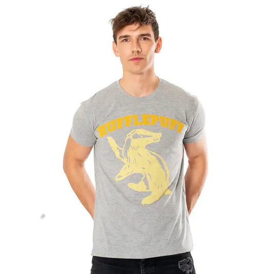 Hufflepuff University Grey Reverse Harry Potter Unisex Large Adult 1