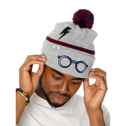 Harry Potter Beanie Embroidered Glasses Lightning Bolt Adult 1