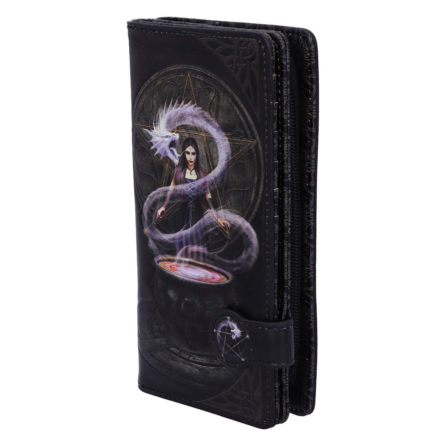 Anne Stokes The Summoning Witch and Dragon Embossed Purse 18.5cm 3