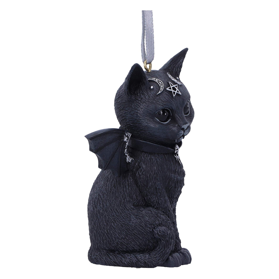 Malpuss Black Bat Cat Hanging Decorative Ornament 9.2cm