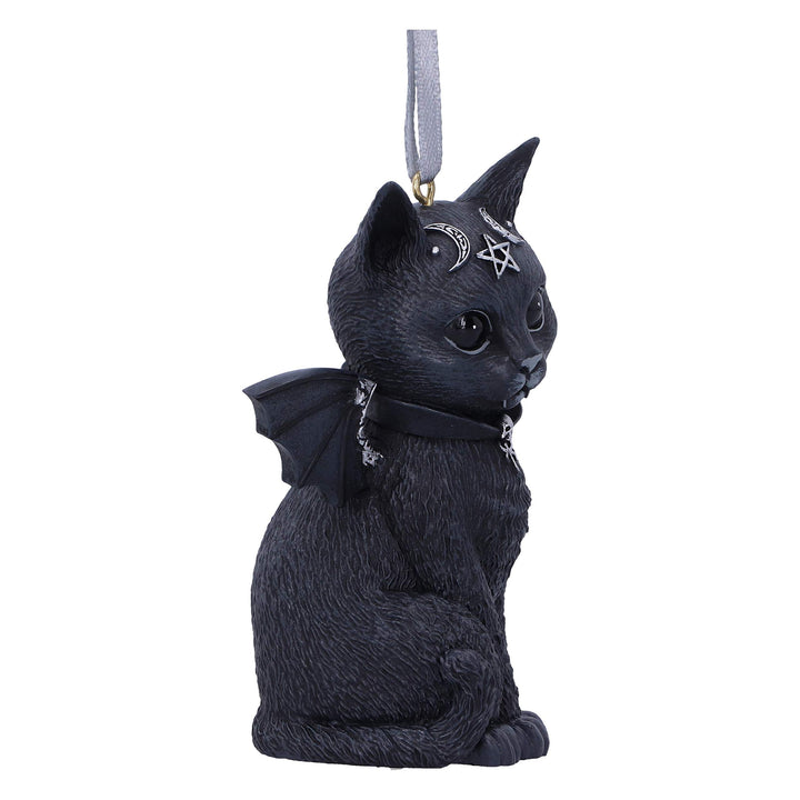 Malpuss Black Bat Cat Hanging Decorative Ornament 9.2cm