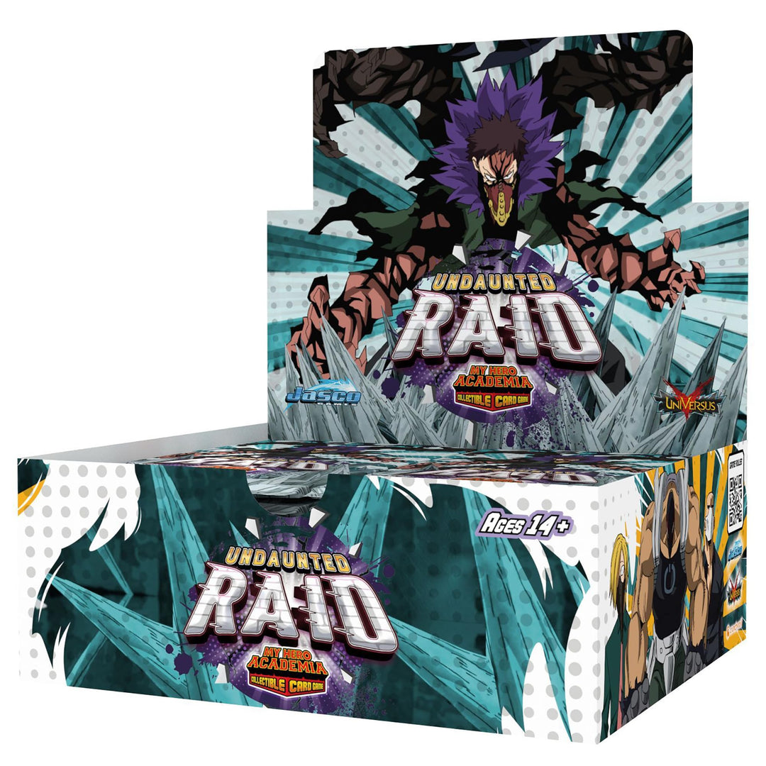 Jasco My Hero Academia Collectible Card Game Series 5: Undaunted Raid Booster Display - Contains 24 Expansion Packs of 11-Cards, Trading Card Game