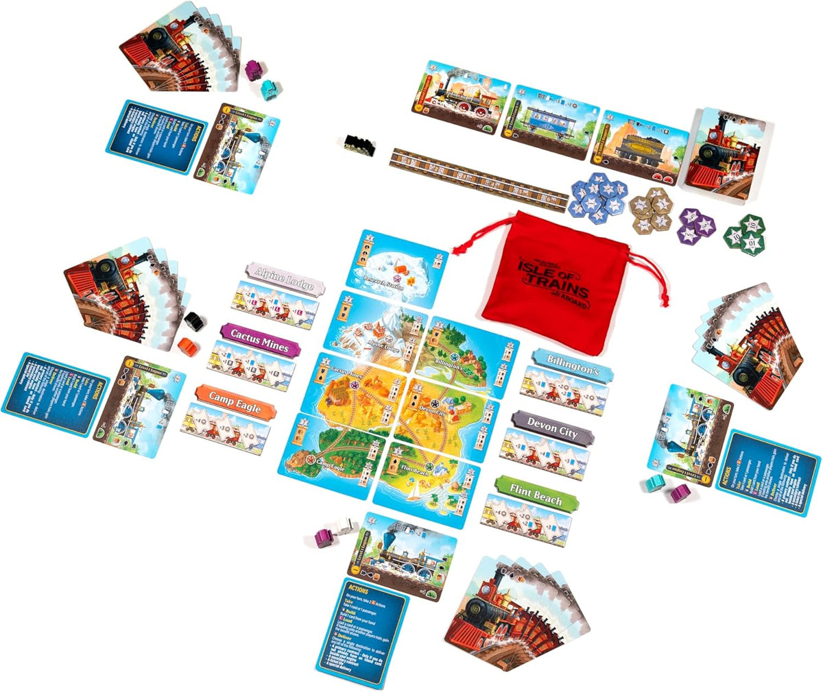 Isle of Trains All Aboard Board Game