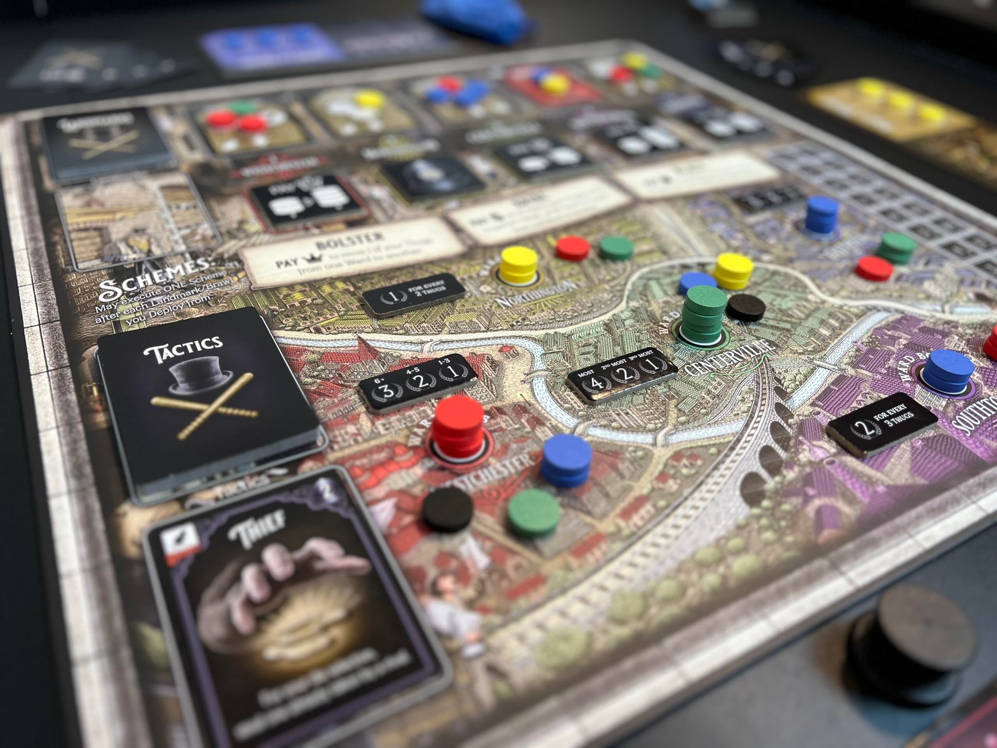 5 Wards Board Game Competitive Strategy for Adults and Families from Frown Clowns 4