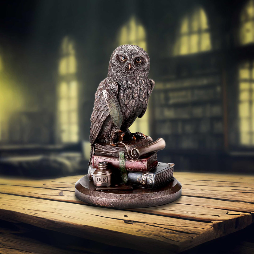 An Owls Tale Bronze Figurine Owls 14.5cm