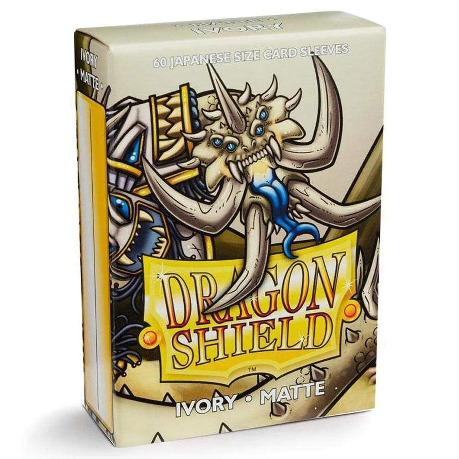 UNIT Dragon Shield Matte Japanese size Ivory 60 ct In box Gaming Accessory by Arcane Tinmen 2
