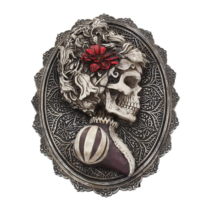 Beautiful Female Skeleton Plaque Day of the Dead Valentine Wall Hanging 22cm