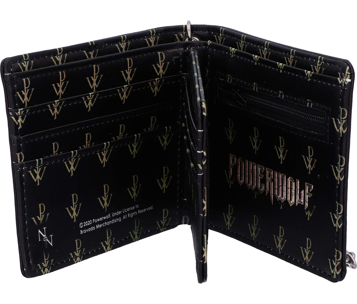 Powerwolf Kiss of the Cobra King Embossed Wallet Officially Licensed 5